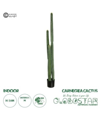 GloboStar® Artificial Garden CARNEGIEA CACTUS 20123 Τεχνητό Διακοσμητικό Φυτό Κάκτος Σαγκουάρο Υ160cm
